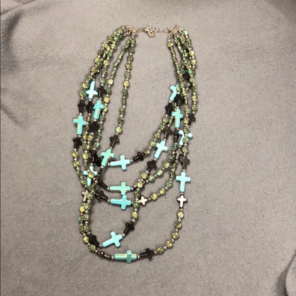 Western cross necklace